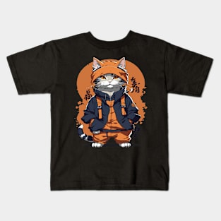 Uzumaki cat Kids T-Shirt